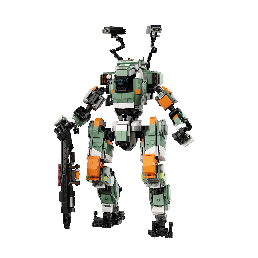 Gobricks MOC Titanfall робот-кирпичи Vanguard-класс Titan From 2 строительные блоки креативный
