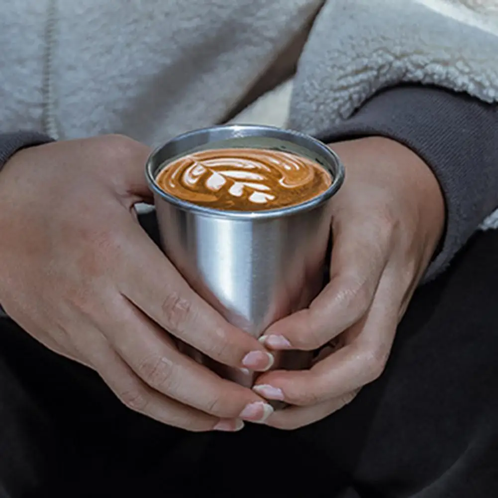 

Durable Water Cup Convex Bottom Ultralight Coffee Cup Curled Rim Coffee Cup for Picnic Beer Mug