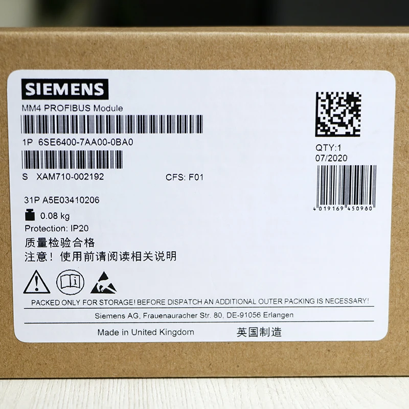 

Новый модуль Siemens 6SE6400-7AA00-0BA0