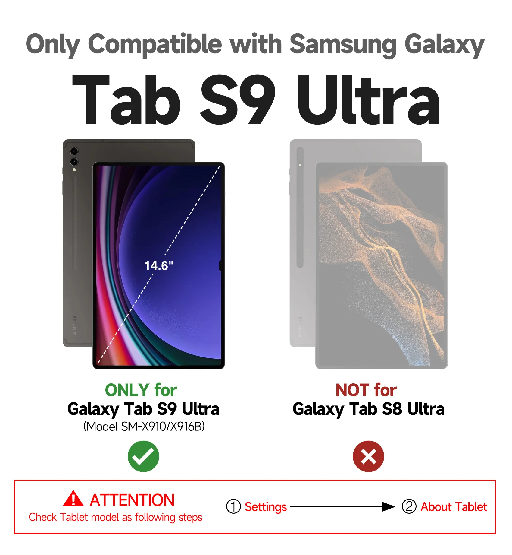 Магнитная съемная клавиатура-обложка для планшета Samsung Galaxy Tab S9 Ultra 14.6 дюймов (SM-X910X916B) с мультитач-трекпадом (art.: 3920d2e44f83e) - 3920d2e44f83e