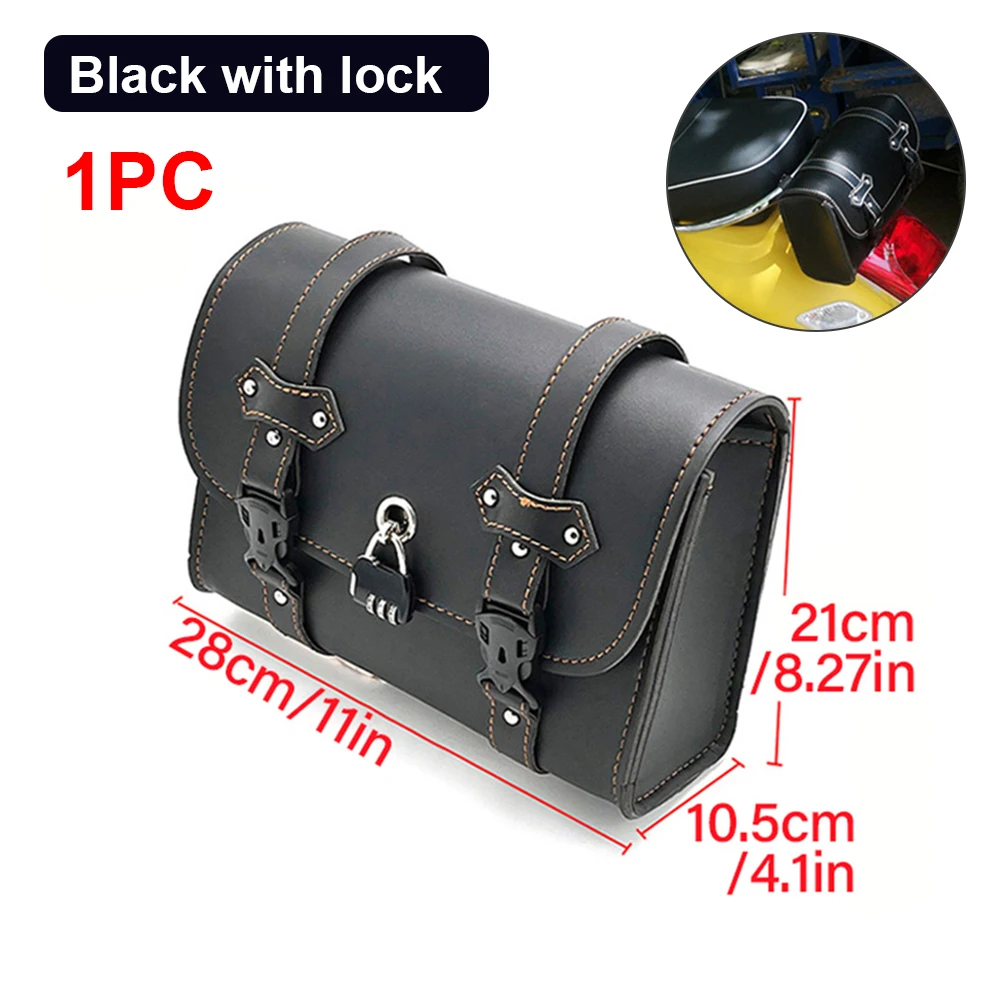 

Универсальная Боковая Сумка Для Мотоцикла, Водонепроницаемая Сумка Для Инструментов, Седельная Сумка Из Искусственной Кожи