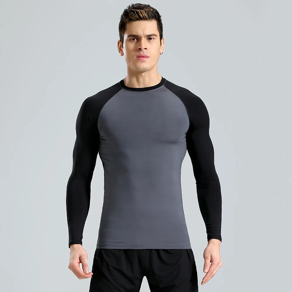 

New Brand Long Sleeve T-shirt Sports Men's Running T-shirt Fitness Sportswear Sports Men's Compression Sportswear Yoga Clothes