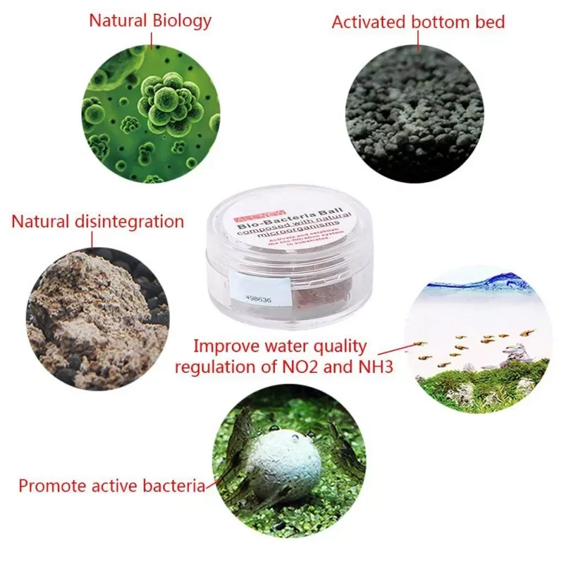 

New in Nitrifying Bacteria Ball Clean Water For Aquarium Fish Tank Pond to Improve the Water christmas decoration navidad noel c