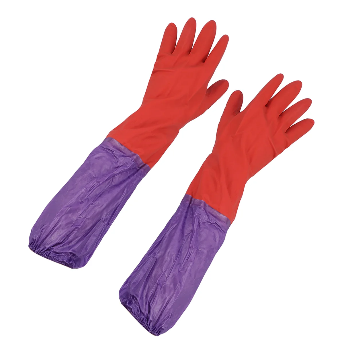 

Pair of Elbow Length Water Resistant Gloves Aquarium Water Change Gloves (Random Color)