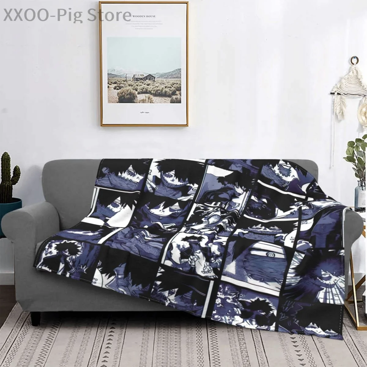 

My Hero Academia Aizawa Shota Collage Blankets Flannel Warm Unisex Throw Blankets for Sofa Outdoor Bedspreads
