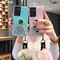 a13 case luxury glitter case for samsung galaxy s22 s21 s20 s10 s9 fe plus ultra lite note20 10 a52 a23 a33 a53 a32 holder cover