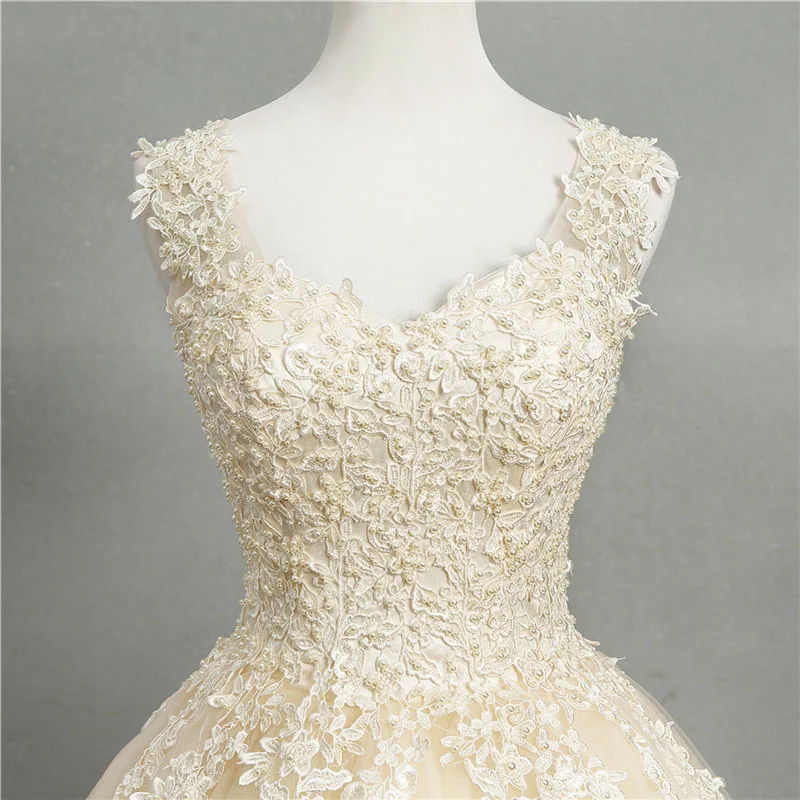 ZJ8076 бальные платья Милая Белая слоновая кость Тюль Шампань Свадебные 2023 с