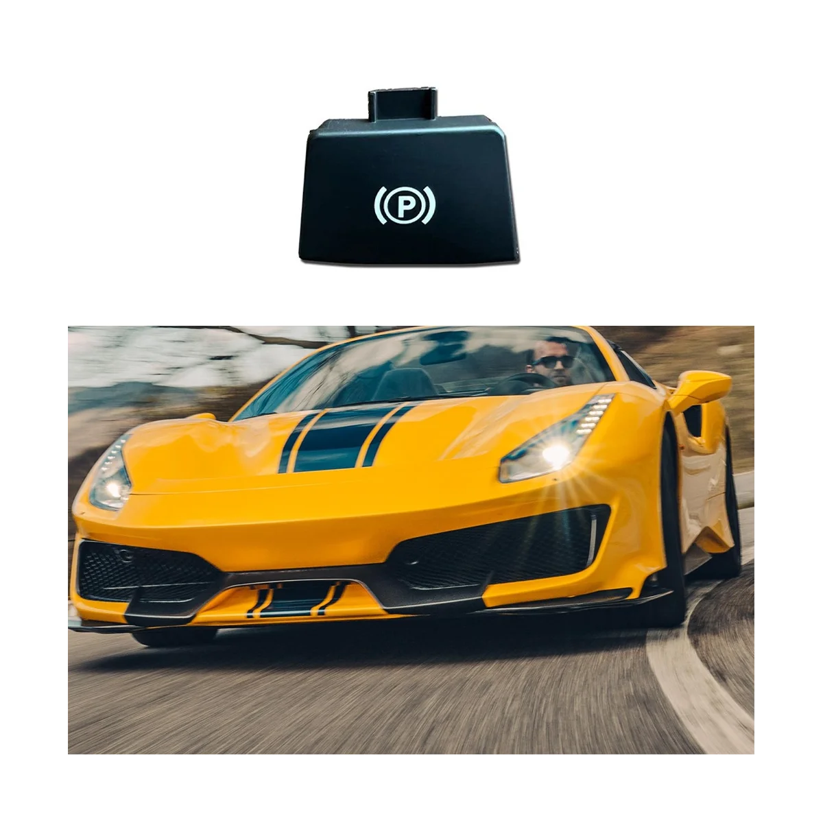 Автомобильная лампа кнопка тормоза с автоподзаводом Калифорния P крышка