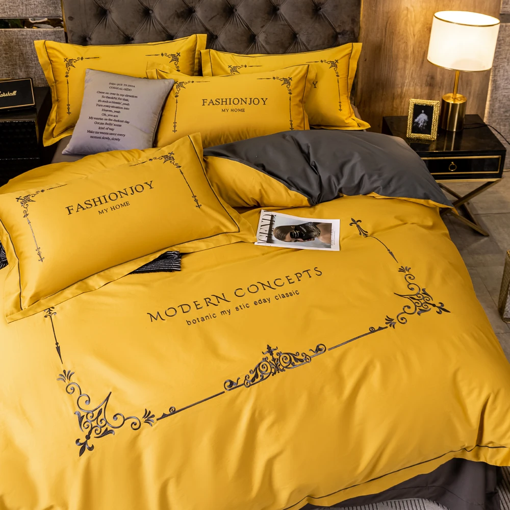 2022 длинное степлер хлопковое шитье вышивка однотонное четырехсекционное