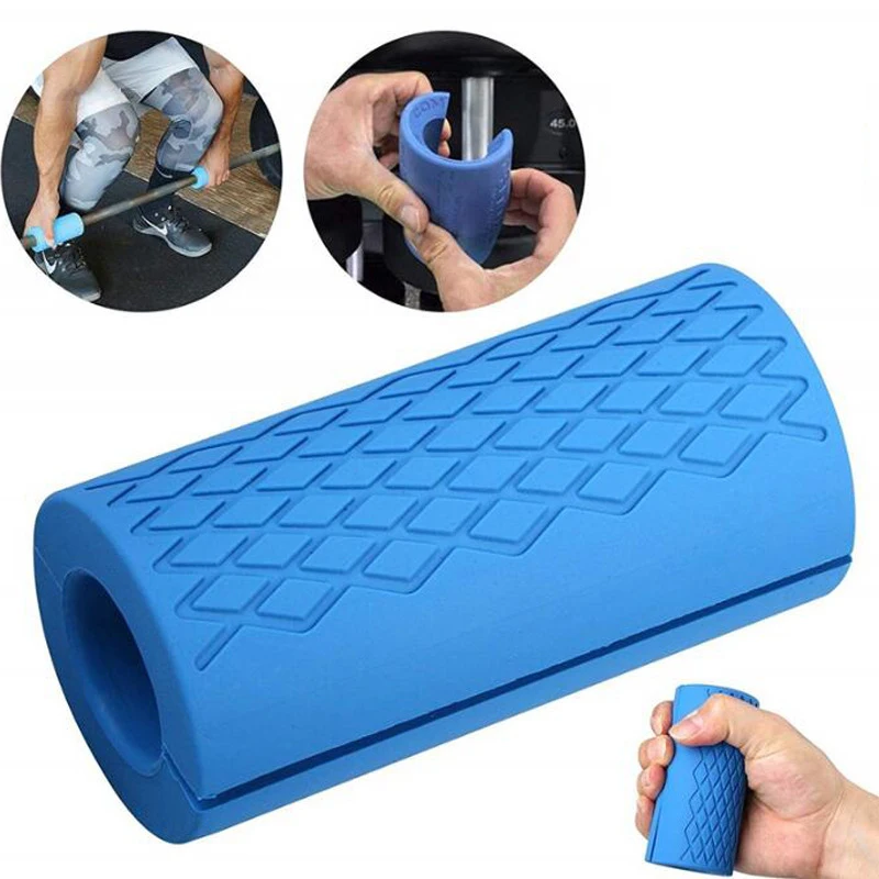 

Support Gym Silicone Anti-slip Weightlifting Protect Pad Building Grips Pull Up Body Bar Workout Handles Barbell Dumbbell For