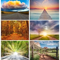 natural scenery photography background highway landscape travel photo backdrops studio props 2279 dll 08