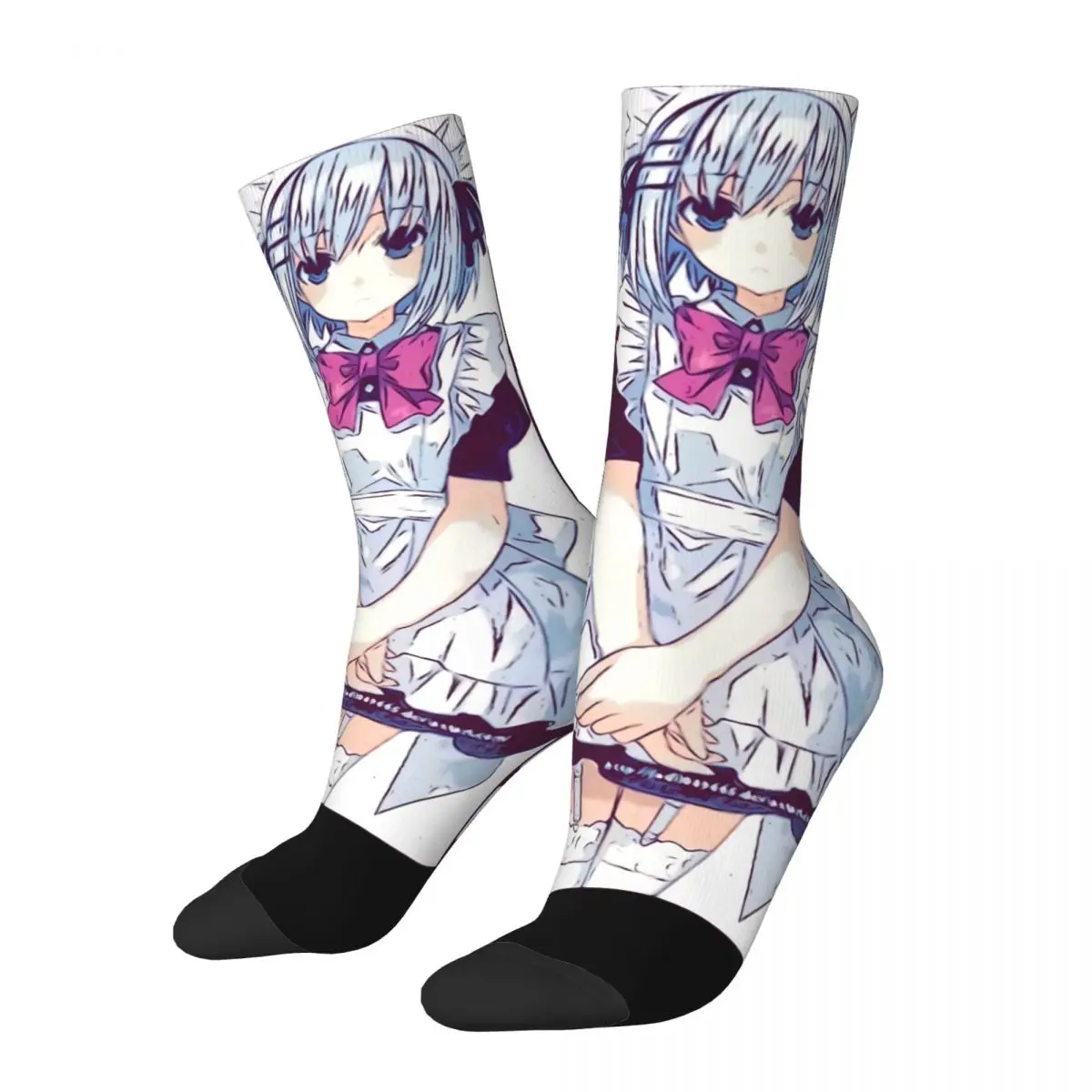 

Забавные носки для мужчин, оригами, Tobiichi, эскиз, Классические носки Harajuku Date A Live Shido itсука манга, бесшовные с принтом