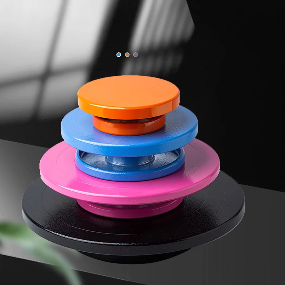 

Pottery Wheel Throwing Trimming Tool Colorful Alloy Potted Base Rotation Display Table Clay Sculpture Painting Turntable Spinner