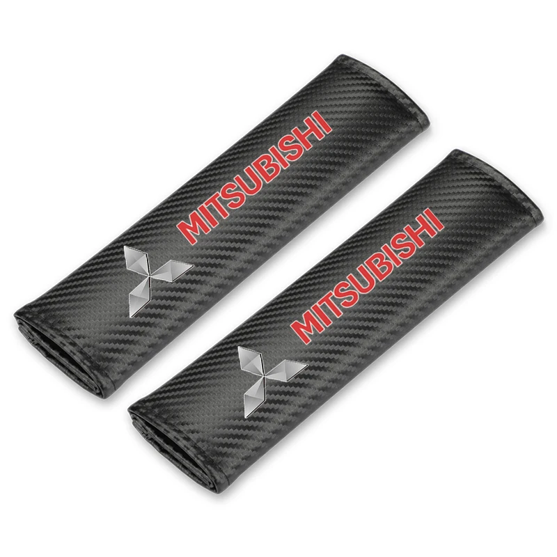 

2 шт., защитные накладки из углеродного волокна, чехол для Mitsubishi Asx Lancer Outlander Pajero Ralliart, аксессуары для стайлинга автомобилей