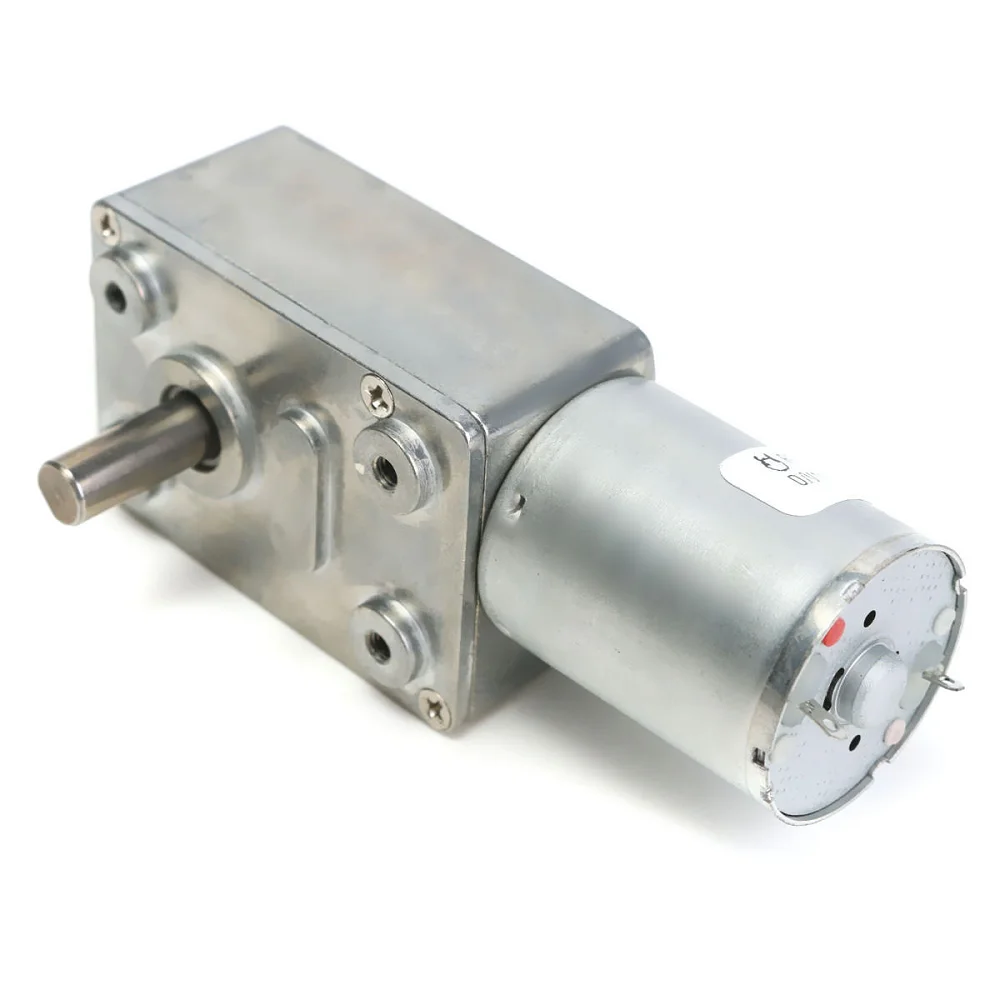 JGY370 Reduction Motor DC 6V 12V 24V Worm Turbo Geared Motor