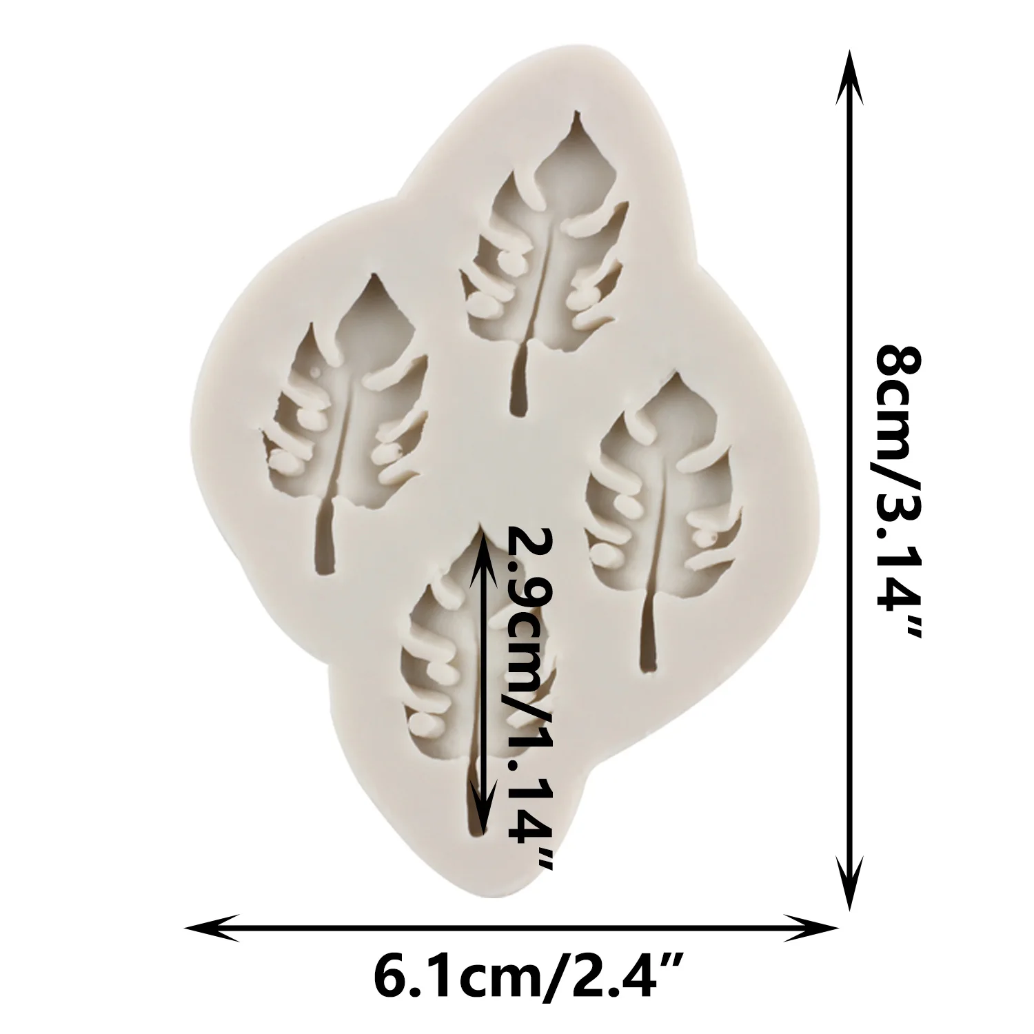 Силиконовая форма в виде тропических листьев гинкго пальм кленовый лист формы