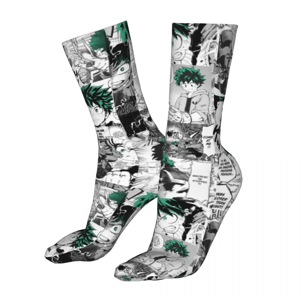 Female Sports My Hero Academia Deku Manga Collage Socks Cotton Harajuku Women Sock