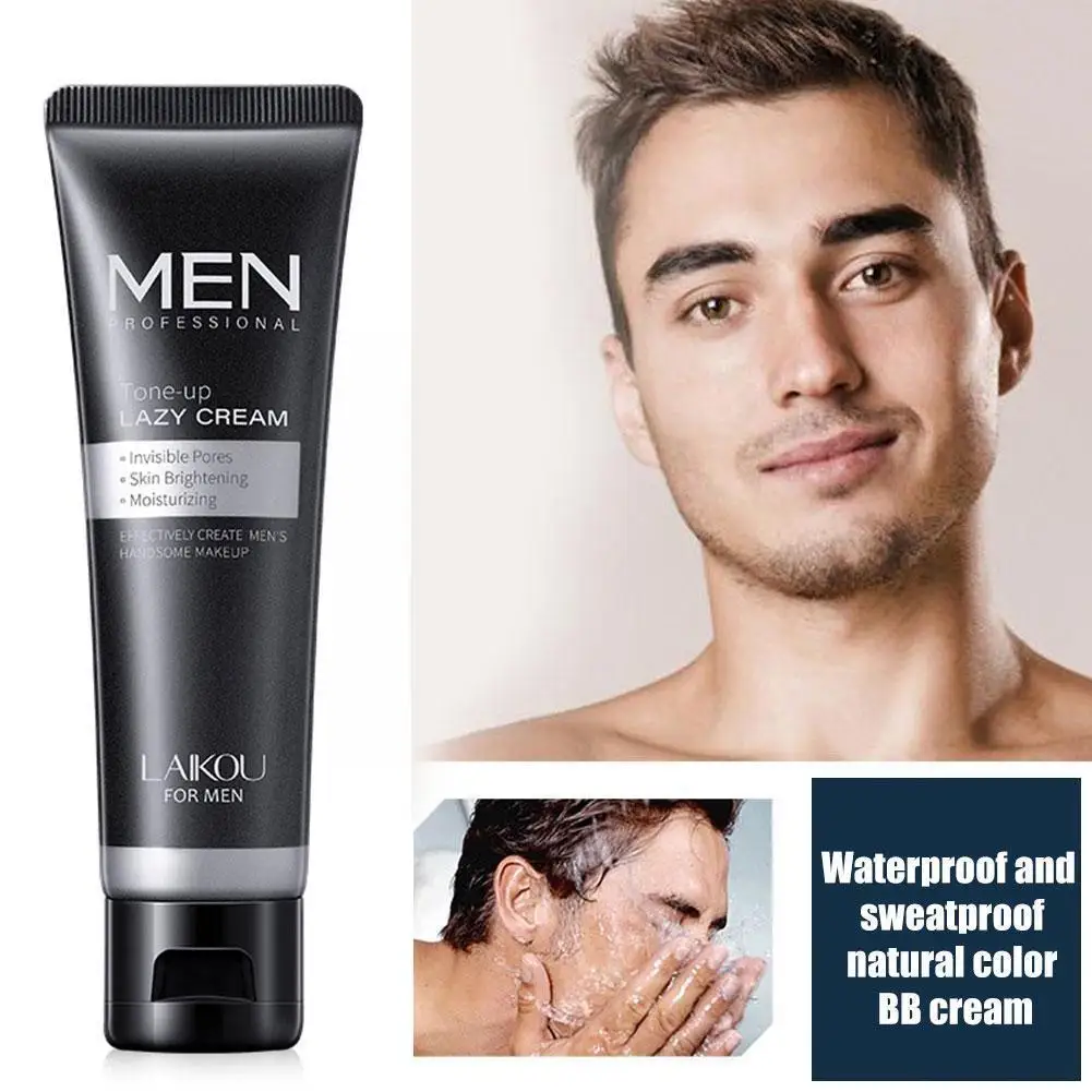 

Men Concealer BB Cream Face Cream Whitening Face Foundation Matte Light Moisturizer Coverage Finish Tone Up Cream Full U4E4