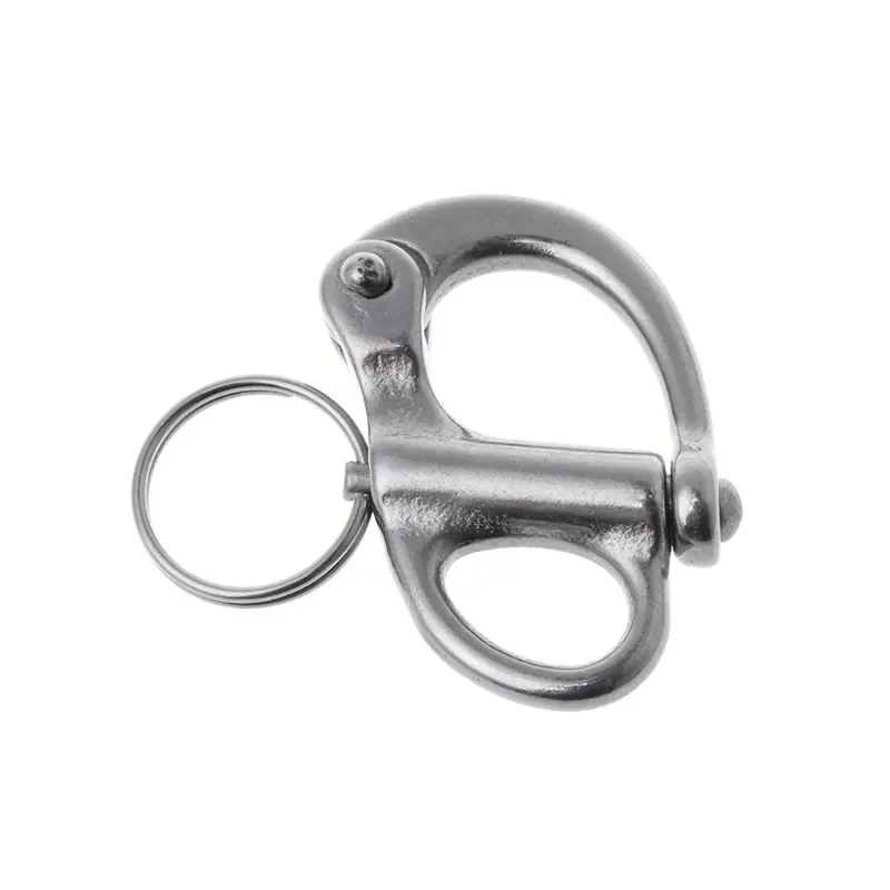 

Stainless Steel Rigging Sailing Fixed Bail Snap Shackle Fixed Eye Snap Hook Sailboat Sailing Boat Yacht Outdoor Living B36F