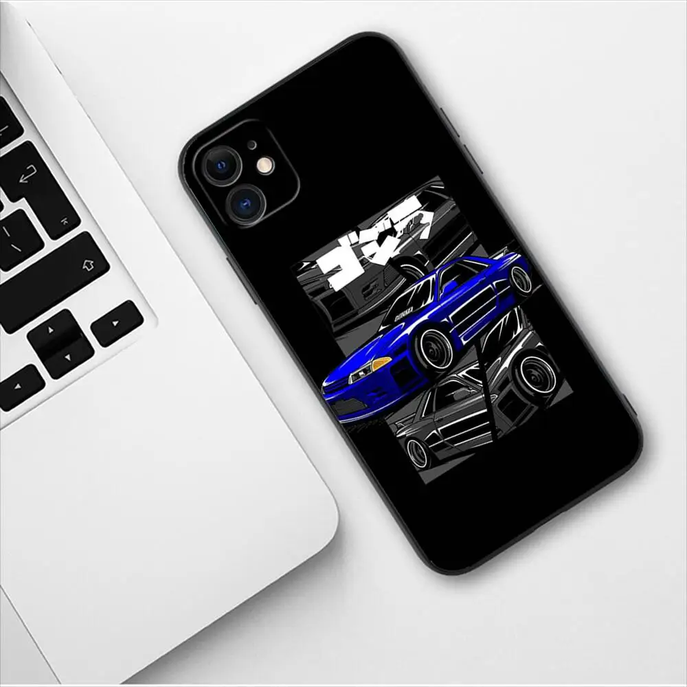 Japan JDM Nissan Sports Car Phone Case For Apple IPhone 13 12 11 14 Pro Max Mini XR X XS  Max 6S 6 7 8 Plus SE 2020 Gift Cover