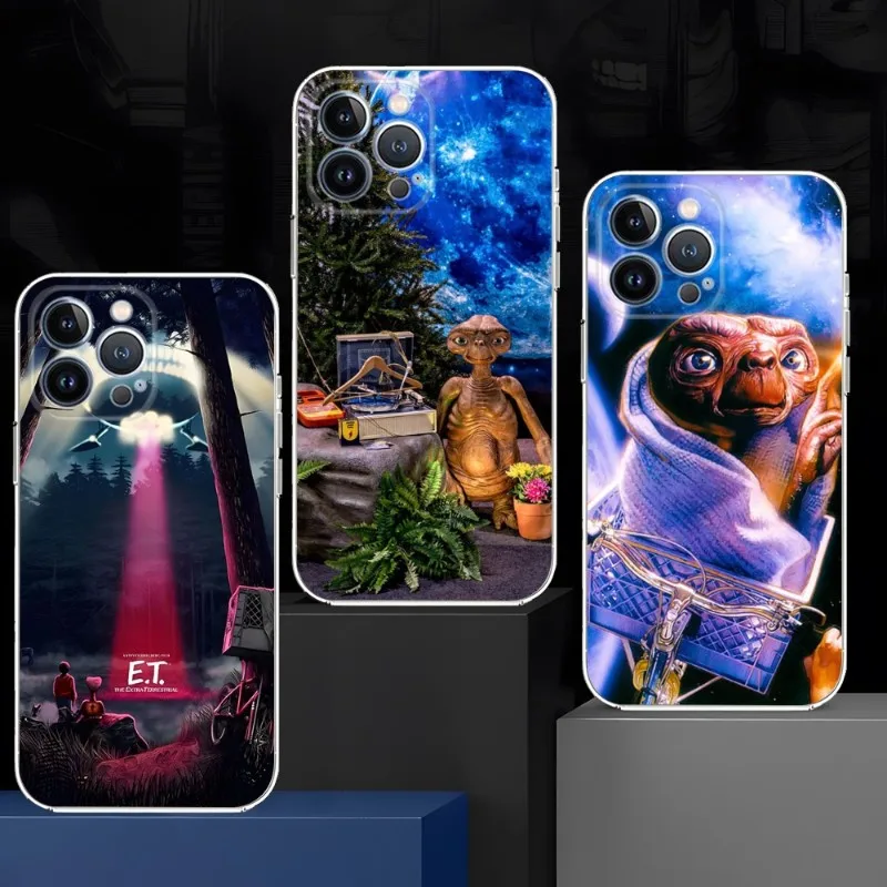 

E.T. The Extra-Terrestrial Movie Phone Case Claer For Iphone 14Pro 11 12 14 Pro Max Mini 6 6s 7 8 Plus X XR XS SE2020 Shell