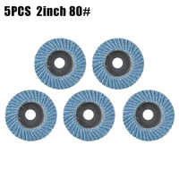 5pcs 2inch 50mm flap polishing disc grinding wheel blade 80 grit sanding wheel abrasive tool sanding disc for angle grinder