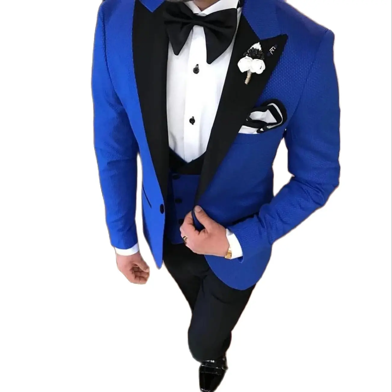 

2021 Latest Designs Men's Classic Navy Blue Suits For Wedding Groom Tuxedo Slim Fit Terno Masculino Prom Party Best Man 3 Pieces