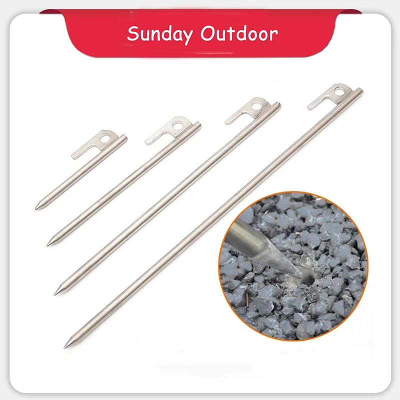 Колышки для палаток из нержавеющей стали 304 6 шт./упак. сверхлегкие брезентовые