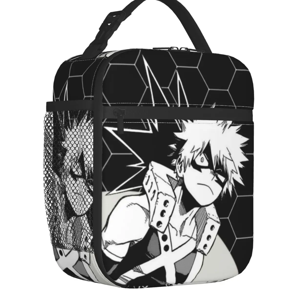 My Hero Academia Thermal Insulated Lunch Bags Katsuki Bakugo Anime Resuable Lunch Container for School Multifunction Food Box