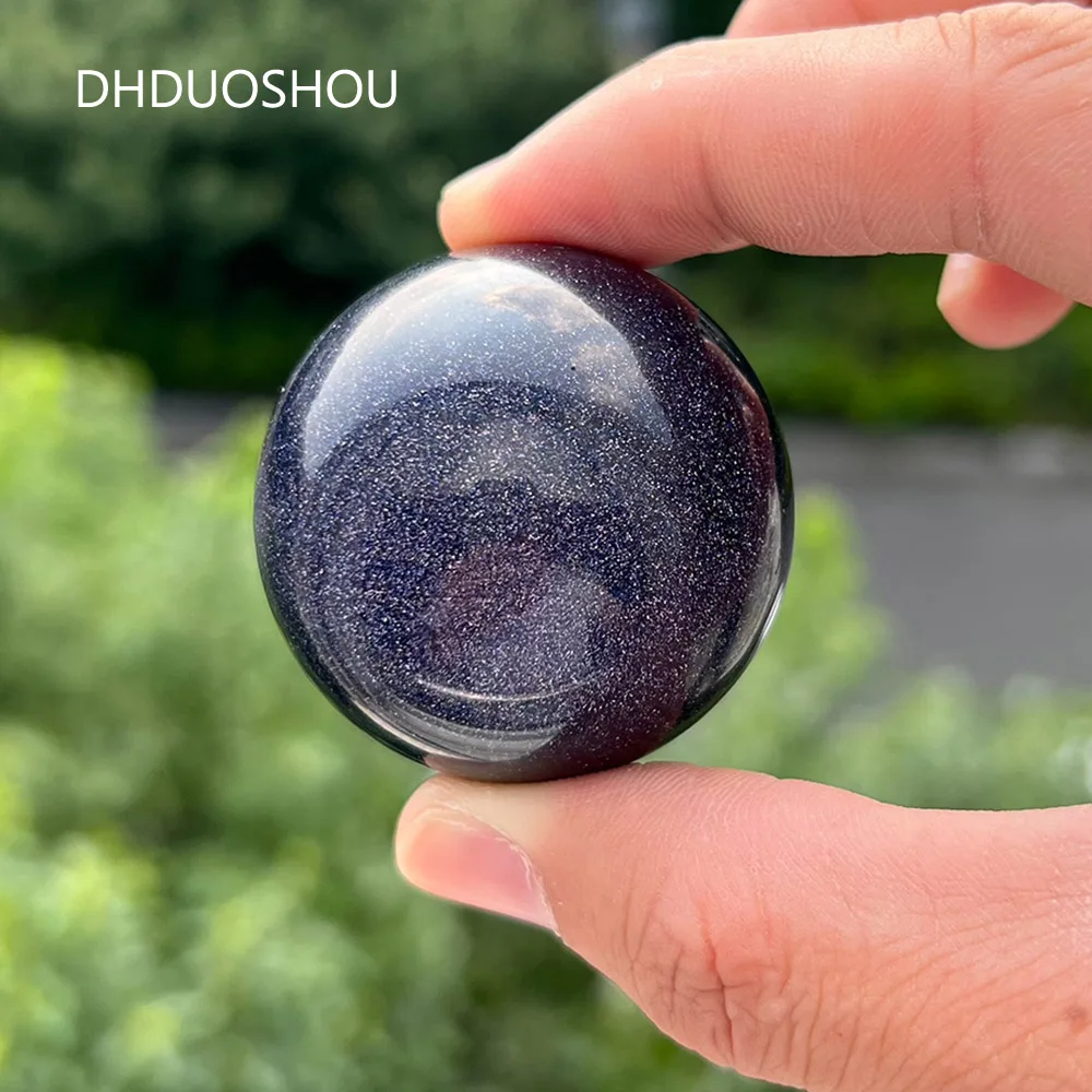 

4-5CM Blue Sand Stone Sphere Crystal Ball Energy Sandstone Gemstone Carving Craft For FengShui Meditation Home Decor Chakra Gift