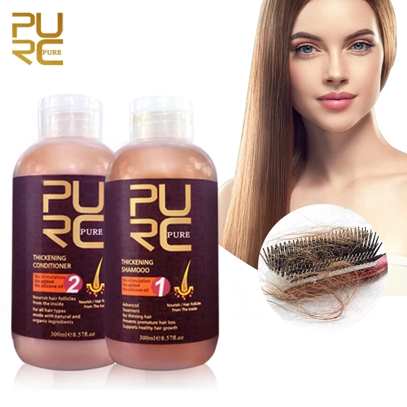 

PURC Hair Shampoo and Conditioner for Hair Growth and Hair Loss Prevents Scalp Treatments Thinning Hair for Men and Women 600ml