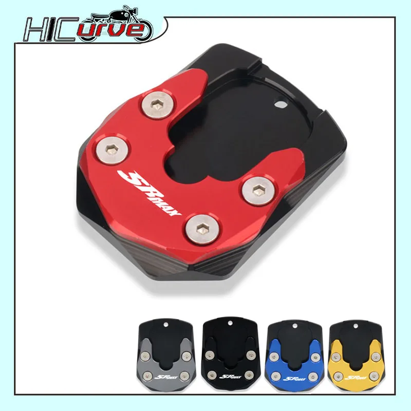 

Motorcycle CNC Kickstand Foot Side Extension Pad Support Plate Enlarge Stand For Aprilia SRMAX 250 300 SRMAX250 SRMAX300