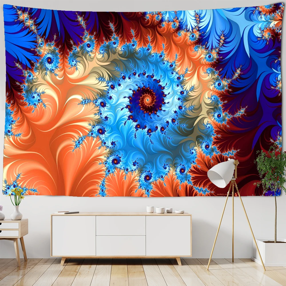 

Психоделический индийский Гобелен Мандала Настенный декор в стиле бохо настенный гобелен из ткани хиппи гобелены Мандала Настенный Ковер