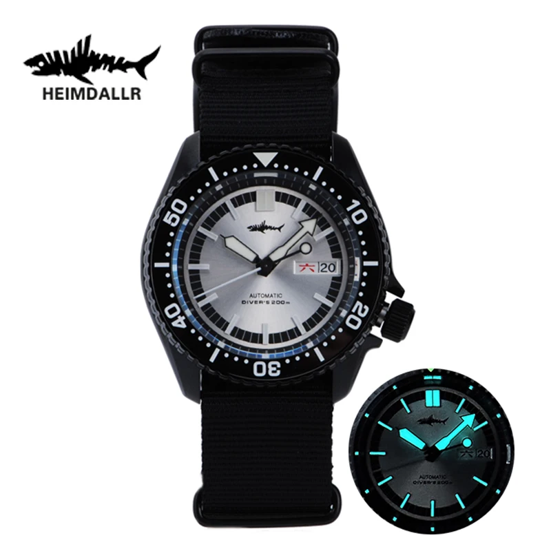 

Heimdallr SKX007 Diver Men's Wrist watch Japan NH36 Automatic Movement Sapphire 20Bar Waterproof BGW-9 Luminous Mechanical Watch