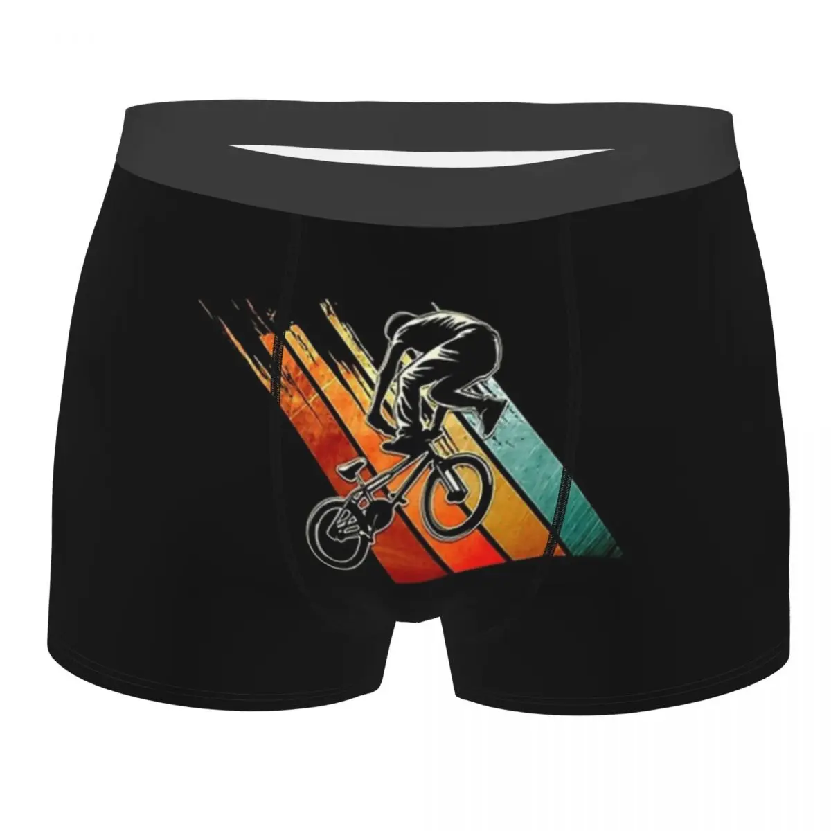 Винтажные трусы BMX Bike Racing в стиле ретро мужские мужское нижнее белье с принтом для