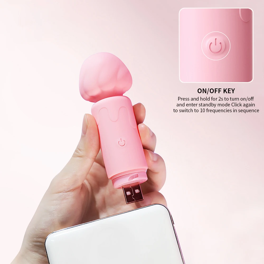 Женский мини-сильный 10-режимный вибратор женский массажер с двойным