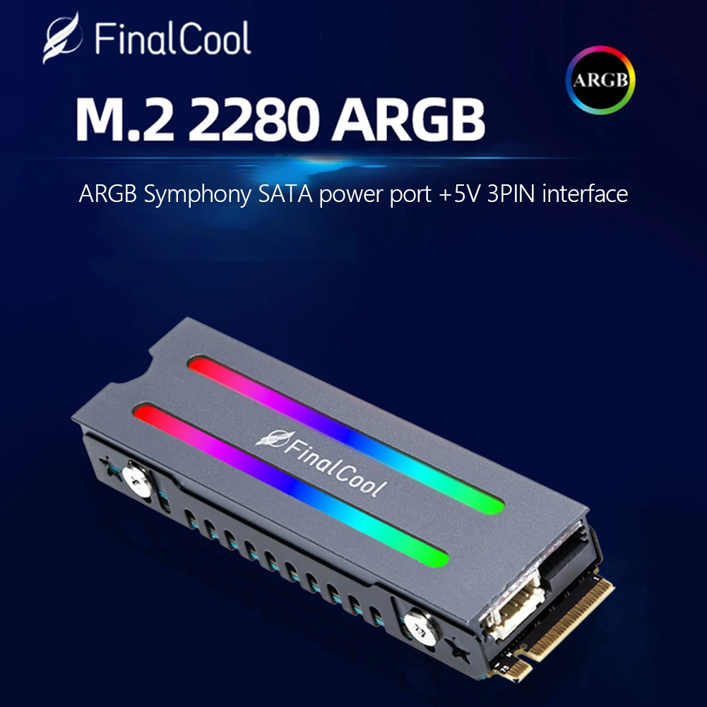 

Радиатор для SSD-накопителя M2 NVMe 2280 из алюминиевого сплава