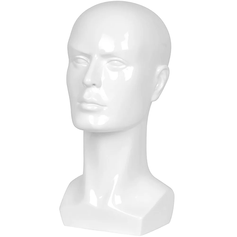 

Male Head Model Display Stand Mannequin Head for Hats Glasses Scarf Wigs Headphone