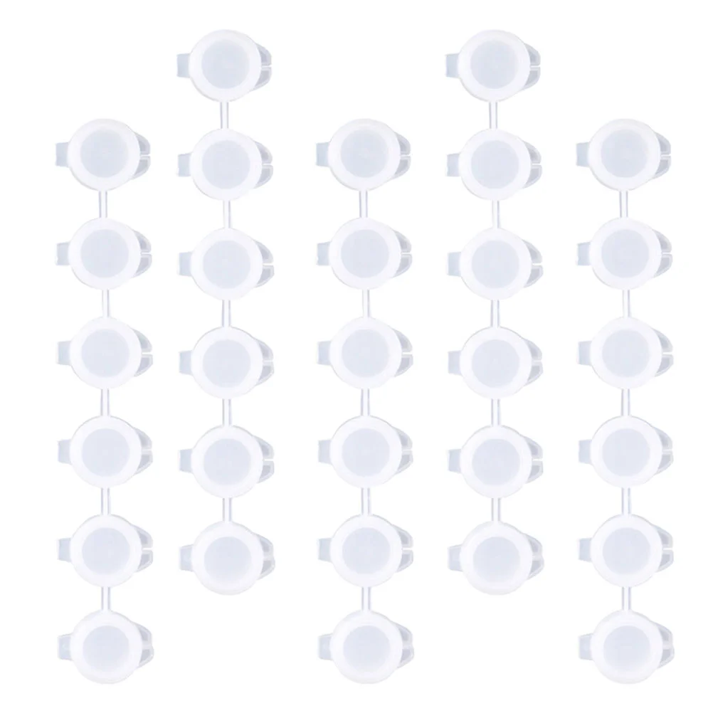 

30 Pcs Mini Box Child Clear Plastic Container Cups Lids Kids Painting Supplies