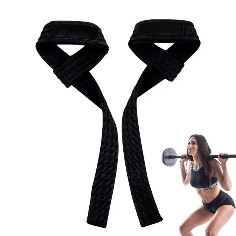 

2PCS Lifting Wrist Straps With Cushioned Wrist Padded Gym Wrist Wraps Support For Strength Training Bodybuilding Deadlifting