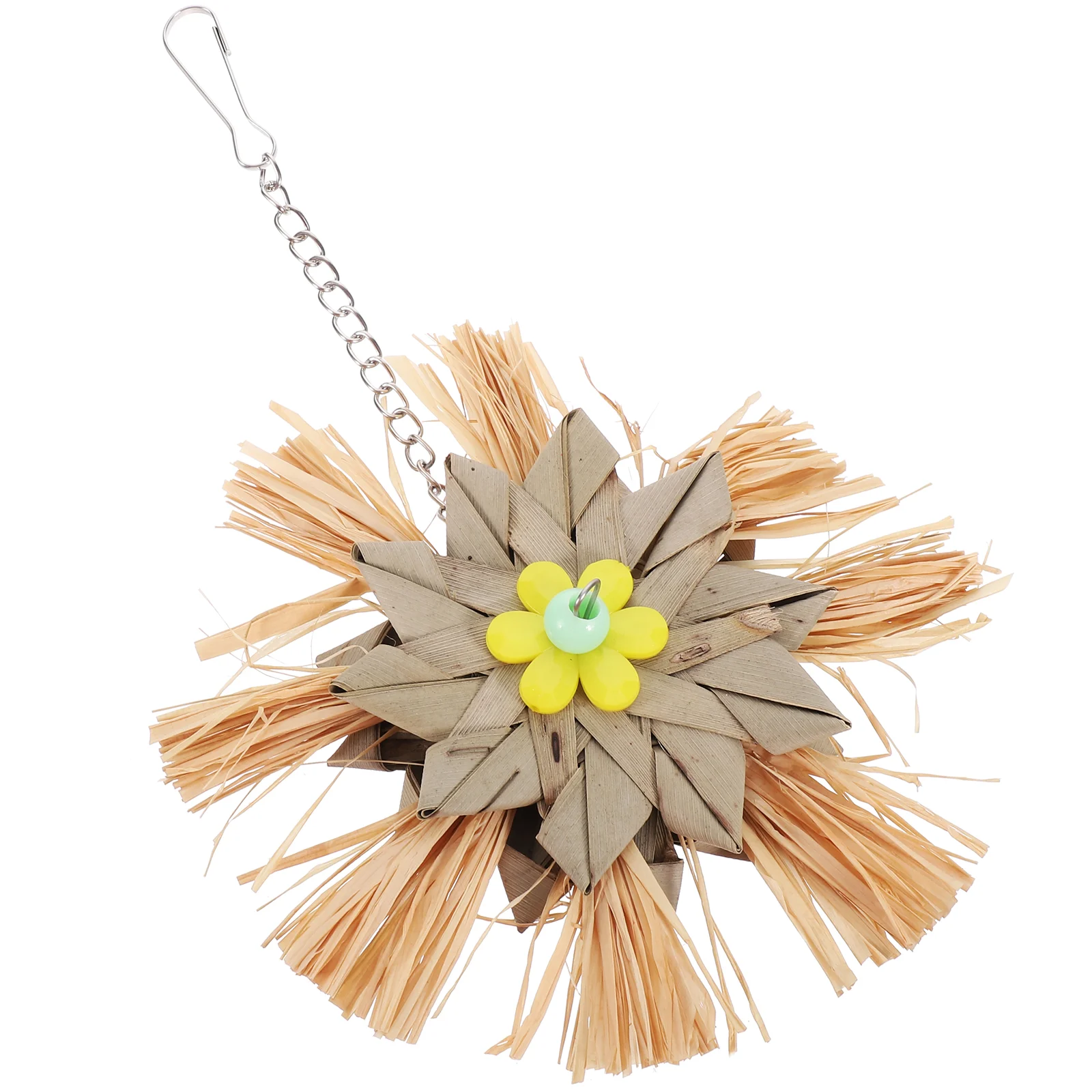 

Parrot Chewing Toy Wooden Parrot Biting Toy Hanging Parrot Toy Bird Cage Pendant