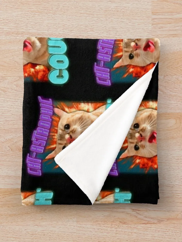 Cat Coughing Meme - Cat-Astrophic Cough плед Polar модные диваны для дивана аниме одеяла