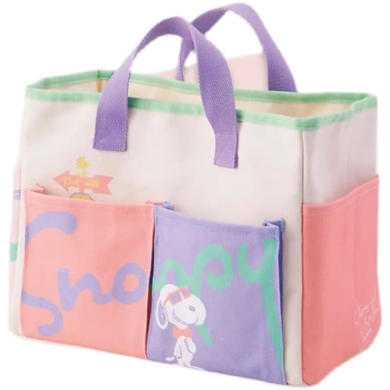 

Snoopy Woodstock плюшевый мультяшный милый мороженое цвет большая емкость Холщовая Сумка сумка для хранения аниме плюшевые игрушки для девочки по...