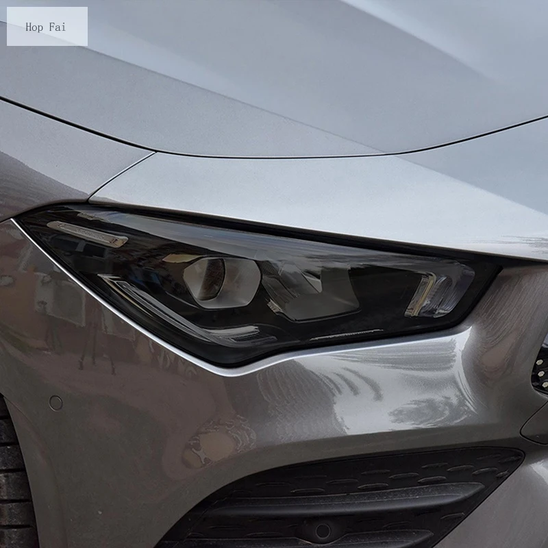 

Car Headlight Protective Film Transparent Black TPU Sticker For Mercedes Benz CLA Class C117 X117 W117 C118 X118 AMG Accessories