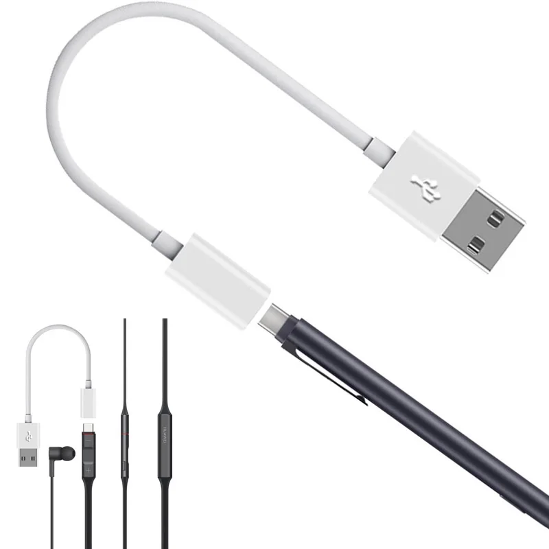 

Type-C Female to USB Adapter Charging Cable for Huawei FreeLace Pro Honor xSport pro Earphone Wireless Headset M-Pen 2 Stylus