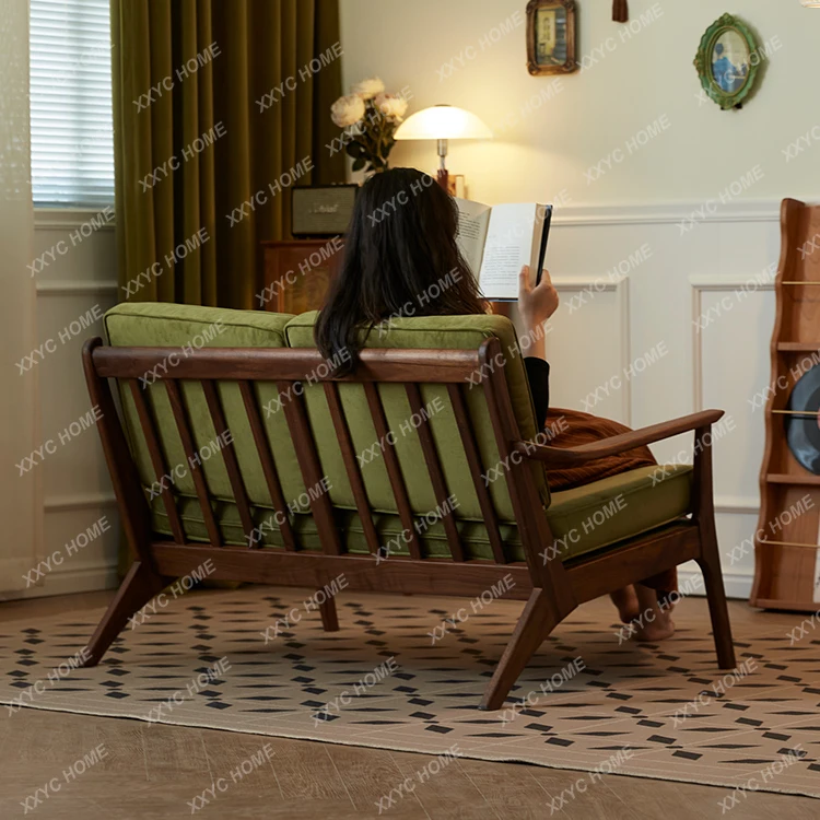 Скамейка Lorin для отдыха североамериканский Ретро диван из массива дерева стул