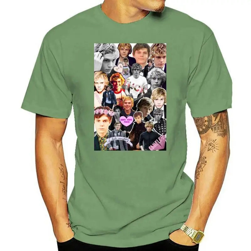 НОВАЯ МУЖСКАЯ ЖЕНСКАЯ РУБАШКА EVAN PETERS TATE LANGDON RED HOTS США РАЗМЕР S-XXXL ZM1(3)