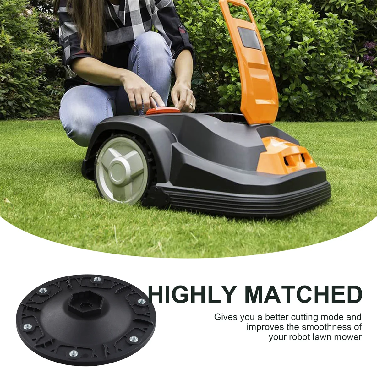 Диск резак для 6 лезвий Worx Landoid косилка-роботов M500 WR141E M700 WR142E электроинструменты