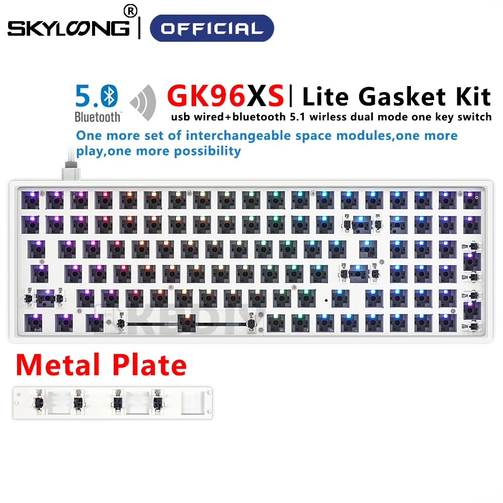 Комплект механической клавиатуры SKYLOONG GK96X GK96XS GK96 Lite, клавиатура Hotswap на заказ для клавиатуры 96%