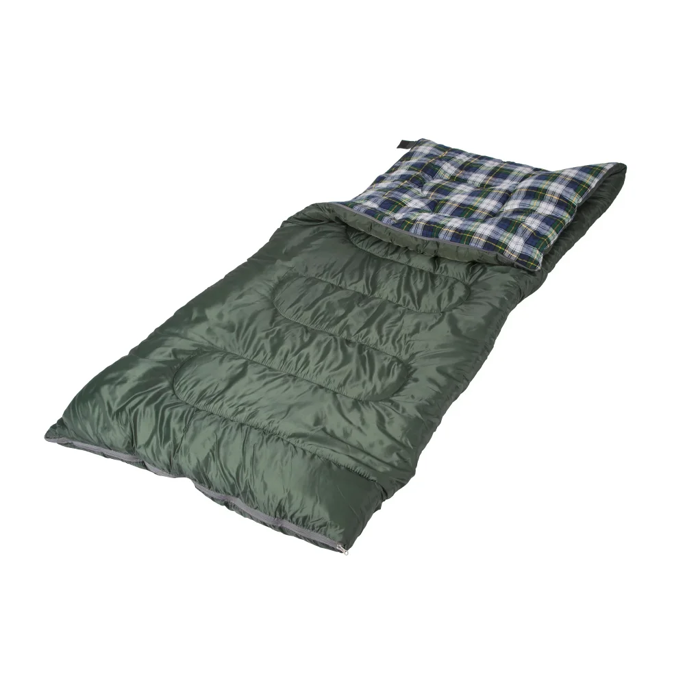 

524-100 Weekender 4 Lb. Rectangular Sleeping Bag, 75" X 33" Camping Equipment Light Comfortable Waterproof for Adults Kid